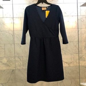 Professional blue and black dress
